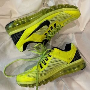 RARE OG NIKE AIR MAX+ 2013 VOLT NEON TENNIS BALL 10 RETRO 554886-701 QS 97 95 90